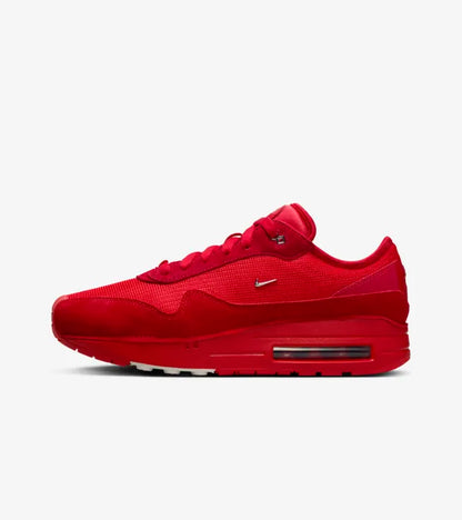 AIR MAX 1 X JACQUEMUS UNIVERSITY RED AND METALLIC SILVER (W)