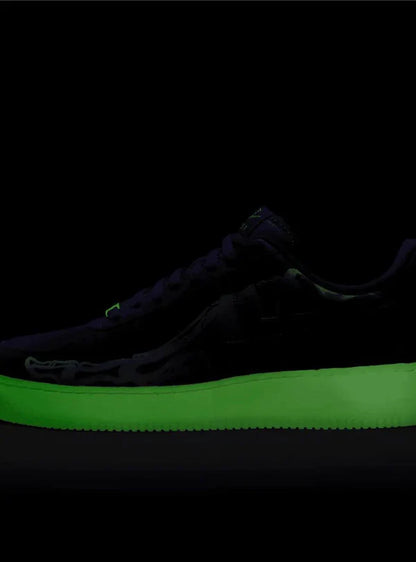 NIKE AIR FORCE 1 LOW PURPLE SKELETON HALLOWEEN (2021)