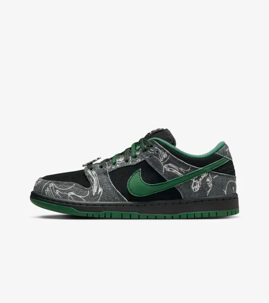 NIKE SB DUNK LOW PRO X THERE ANTHRACITE AND GORGE GREEN